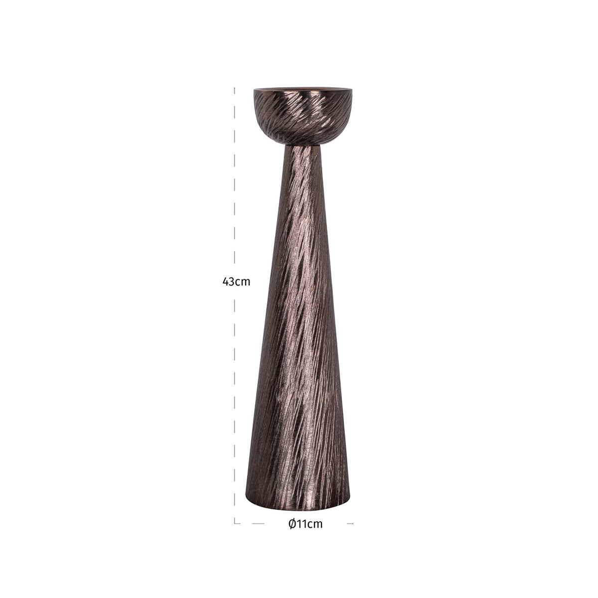 
Portacandele di design «Saphira», varie dimensioni - 11 × 11 × 43 cm