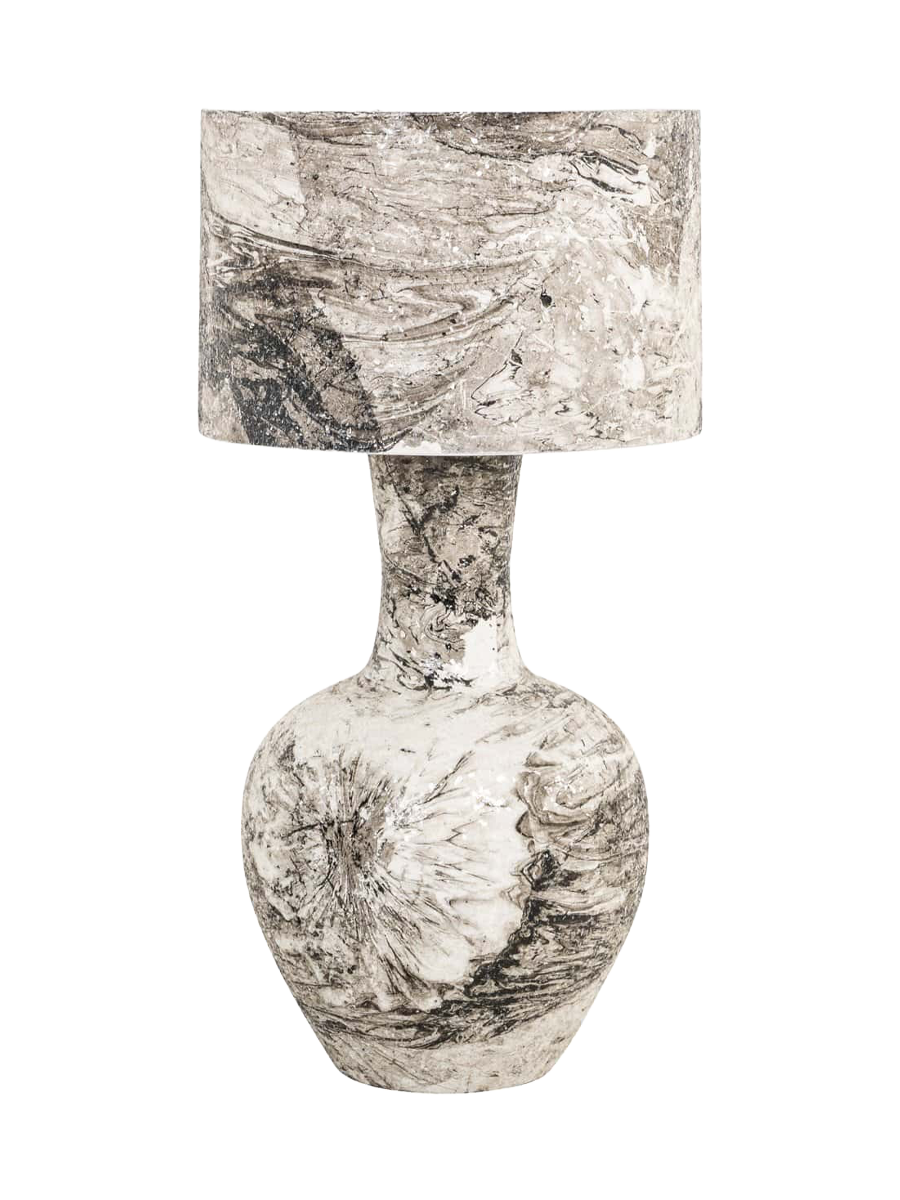 
Grande lampada da tavolo di design “Cecile” effetto marmo