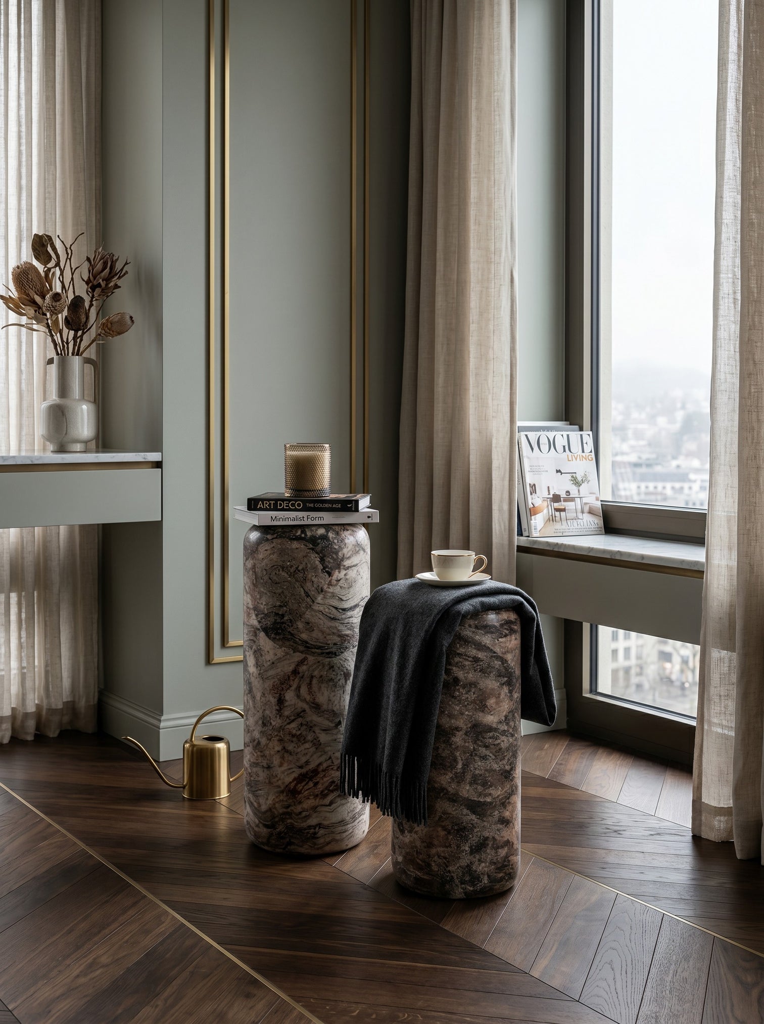 
Colonne décorative et florale design « Mayah »