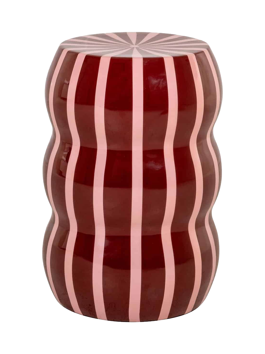 
Design Beistelltisch „Yalou“ - Dunkelrot, Rosa