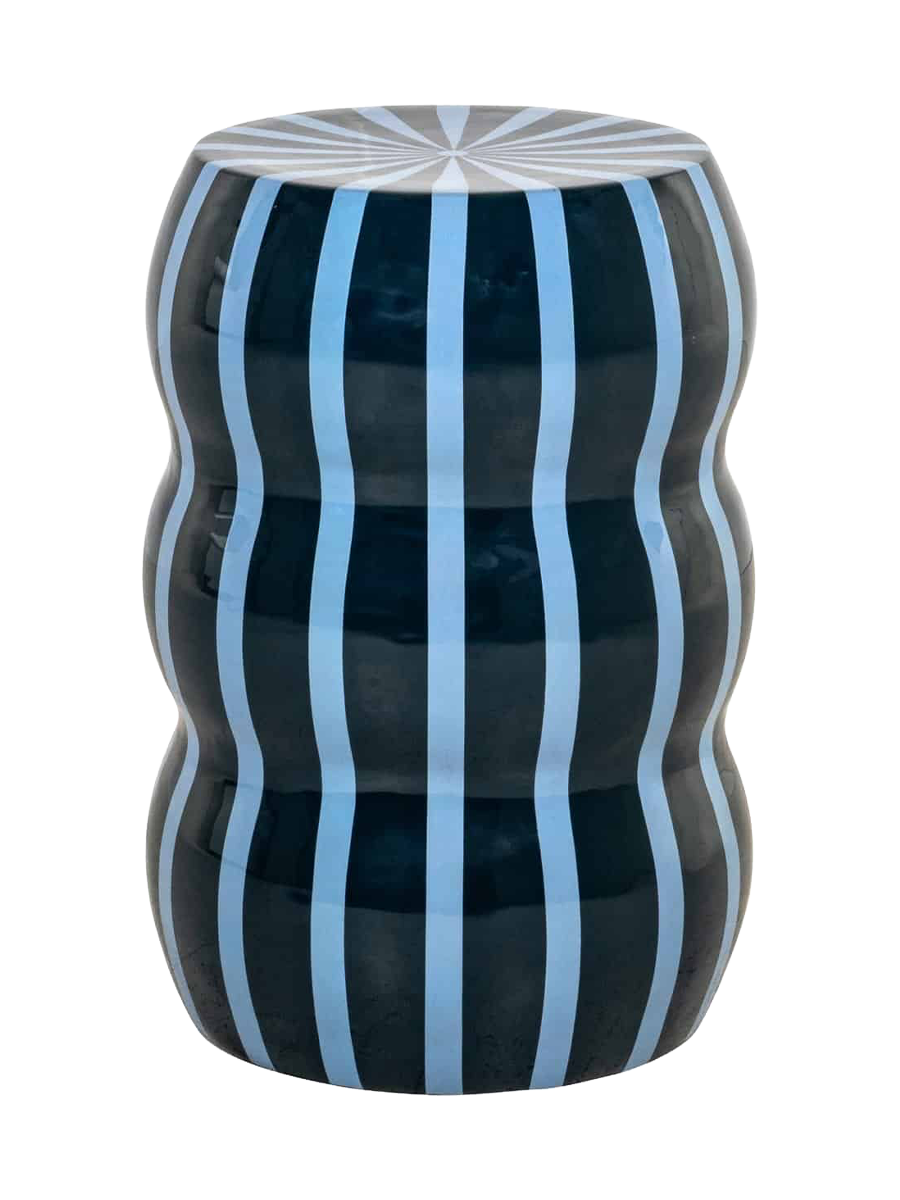 
Design Beistelltisch „Yalou“ - Dunkelblau, Hellblau