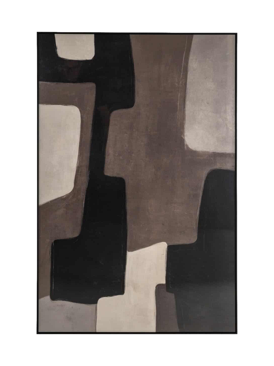 
Tableau mural design « Mirage » avec cadre en aluminium, 120 x 80 cm - Gauche