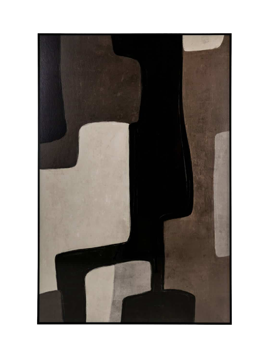 
Tableau mural design « Mirage » avec cadre en aluminium, 120 x 80 cm - D'accord