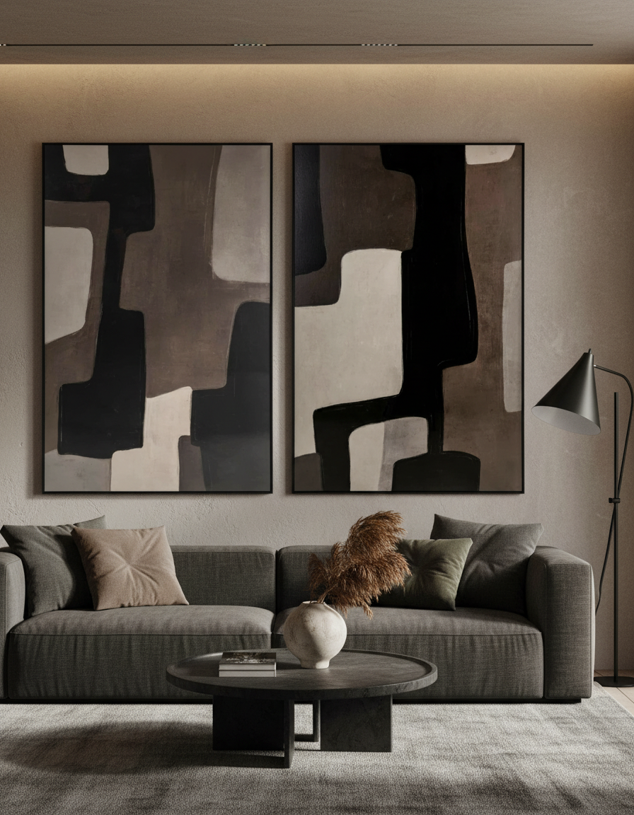 
Tableau mural design « Mirage » avec cadre en aluminium, 120 x 80 cm - D'accord