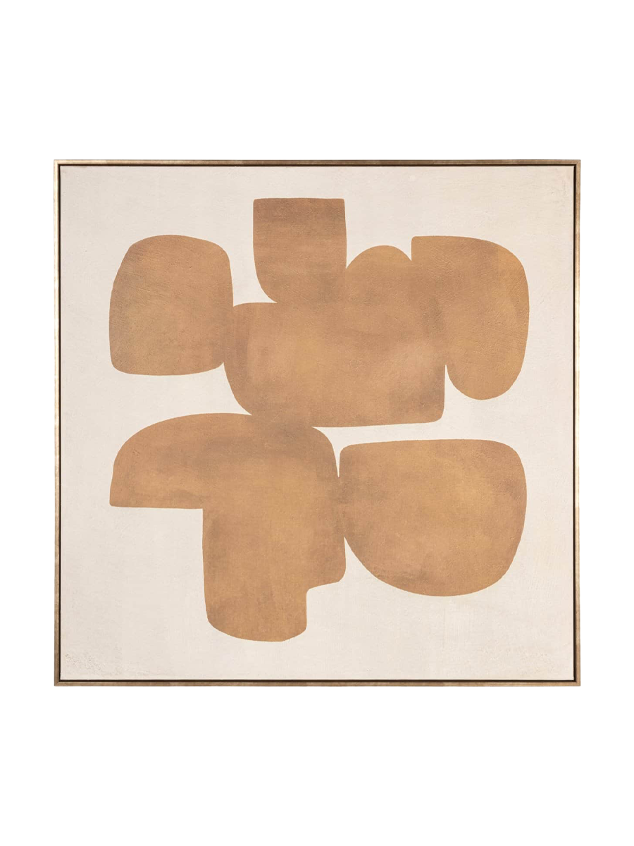 
Design Wandbild „Odyssey“ mit Holzrahmen, 100 x 100 cm - Left