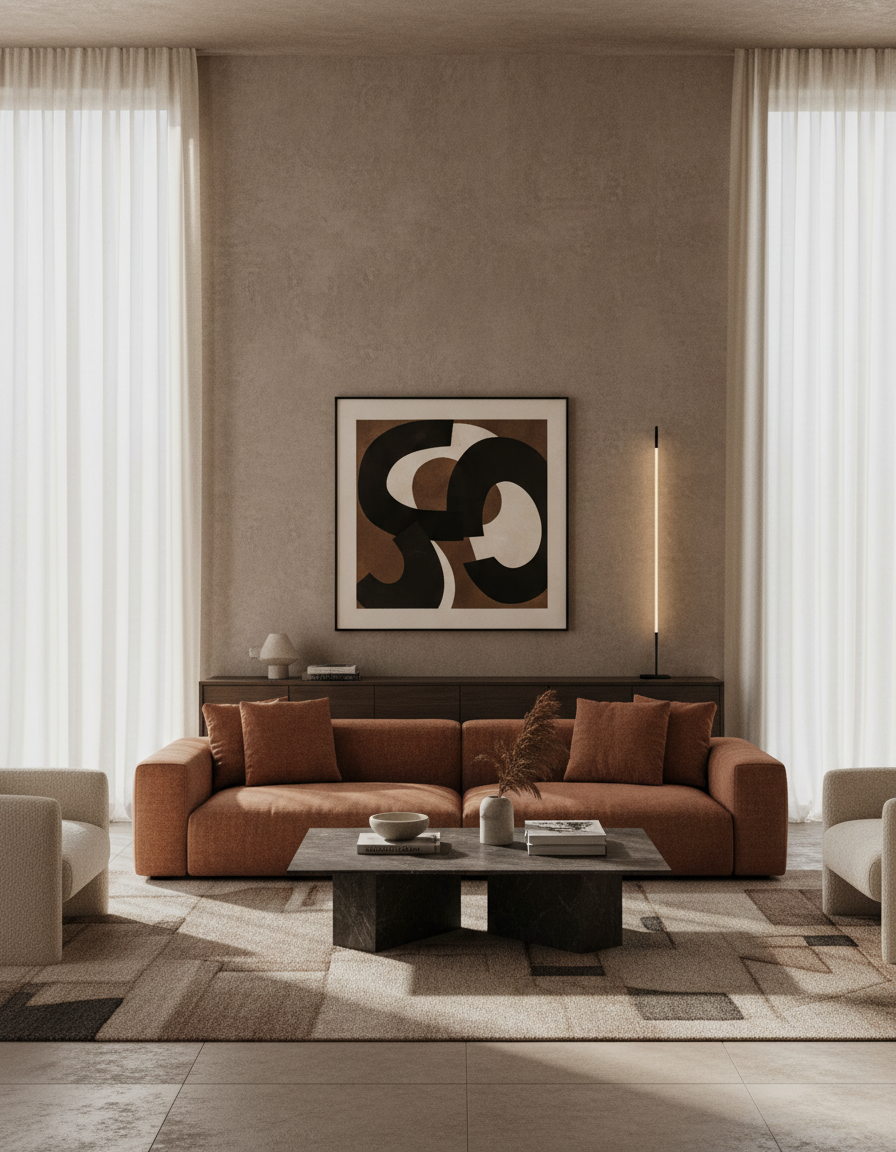
Tableau mural design « Euphoria » avec cadre en aluminium, 80 x 80 cm - D'accord