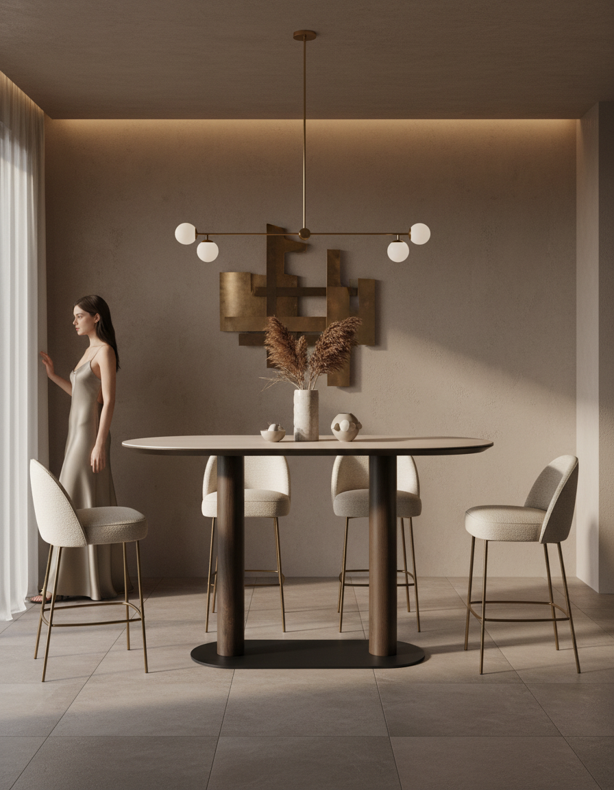 
Grosser Keramik Design Bartisch „Ritz“