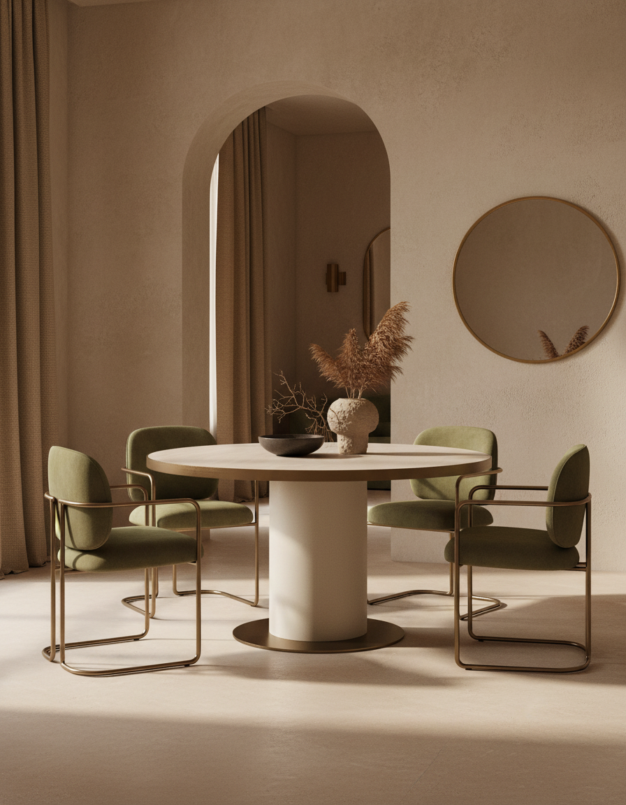
Tavolo da pranzo rotondo di design «Tivoli» Ø 130 cm