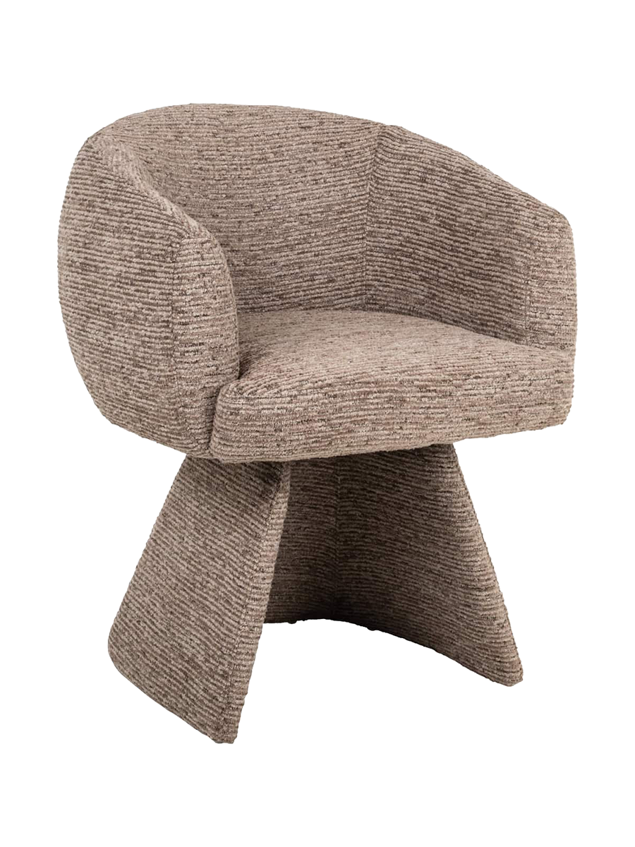 
Fauteuil design pivotant à 360° « Quiriro » - Mocca