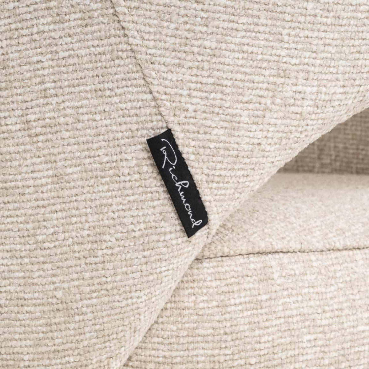
Fauteuil design pivotant à 360° « Ginevra » - Piètement : noir, Revêtement : beige Biscotti