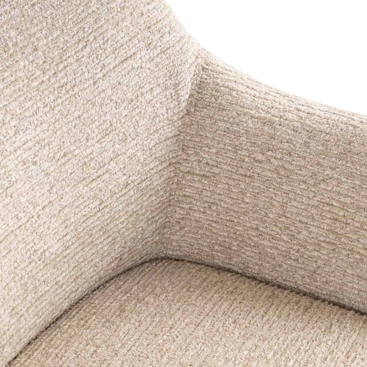
Fauteuil design pivotant à 360° « Aldo » - Structure : Bronze, Revêtement : Naturel
