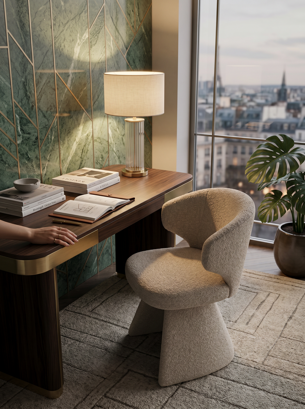 
Fauteuil design pivotant à 360° « Zenith »