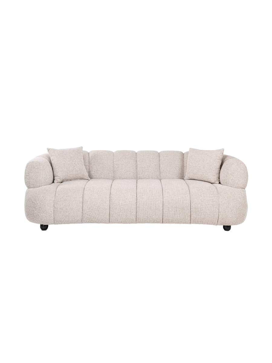 
Hochwertiges 3-Sitzer Design Sofa „Amelia“ - Natural Fancy