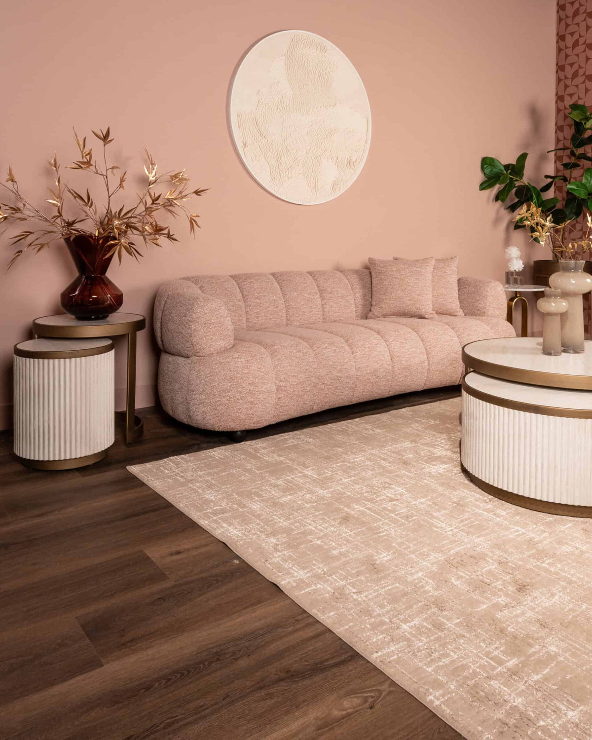 
Hochwertiges 3-Sitzer Design Sofa „Amelia“ - Blossom