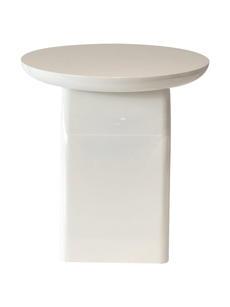 
"Merrick" Designer Side Table - White