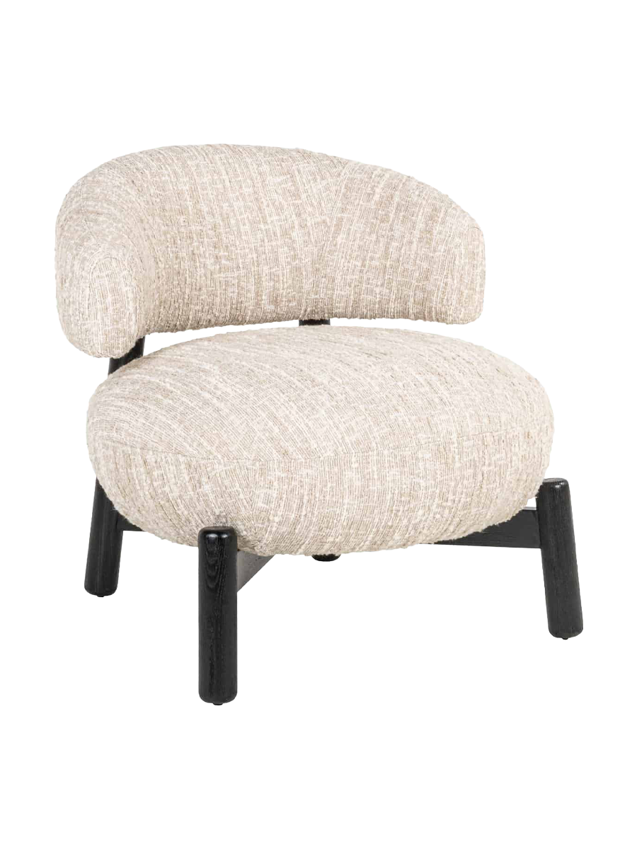 
Poltrona lounge di design di alta qualità “Ornella” - Angora beige