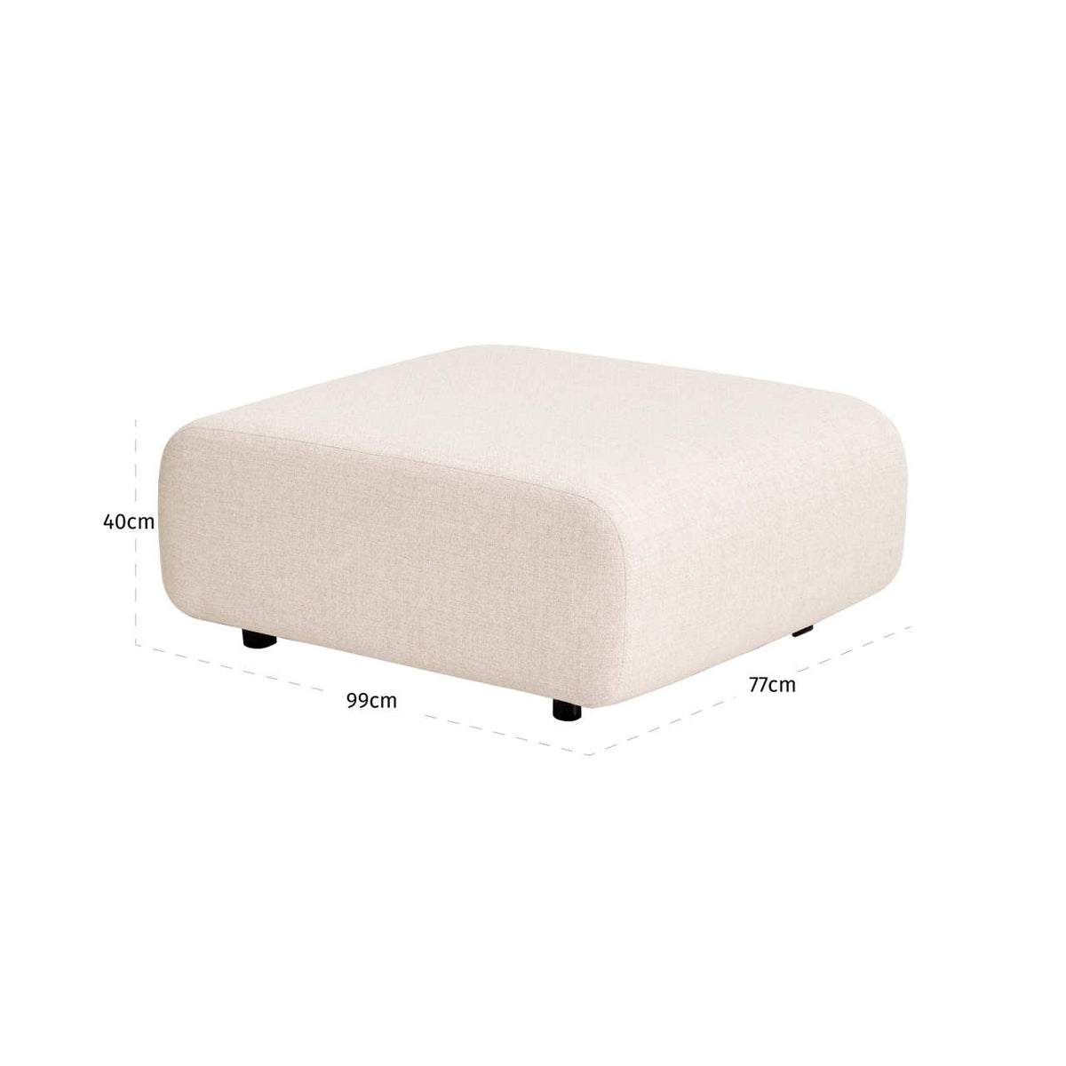 
Sgabello di design da esterno «Dawson» - Beige Alpino