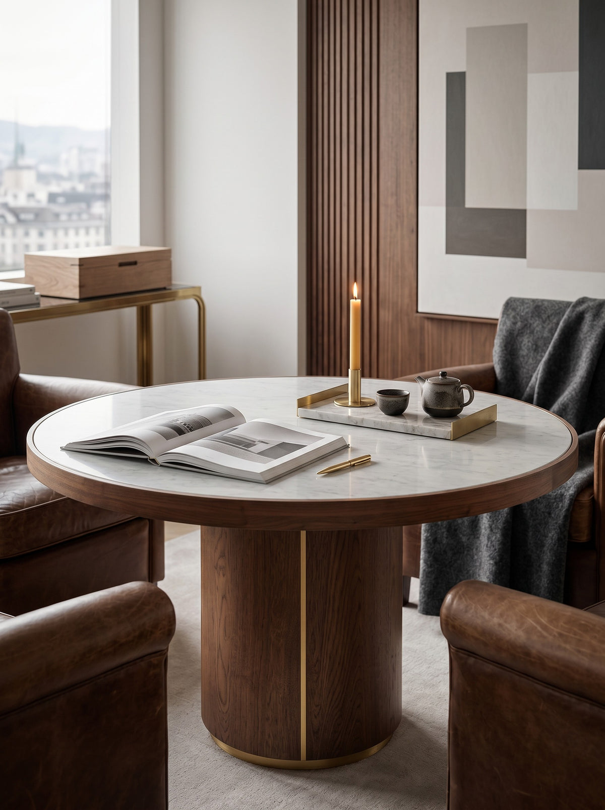 
Tavolo da pranzo rotondo di design „Willox“, Ø 130 cm