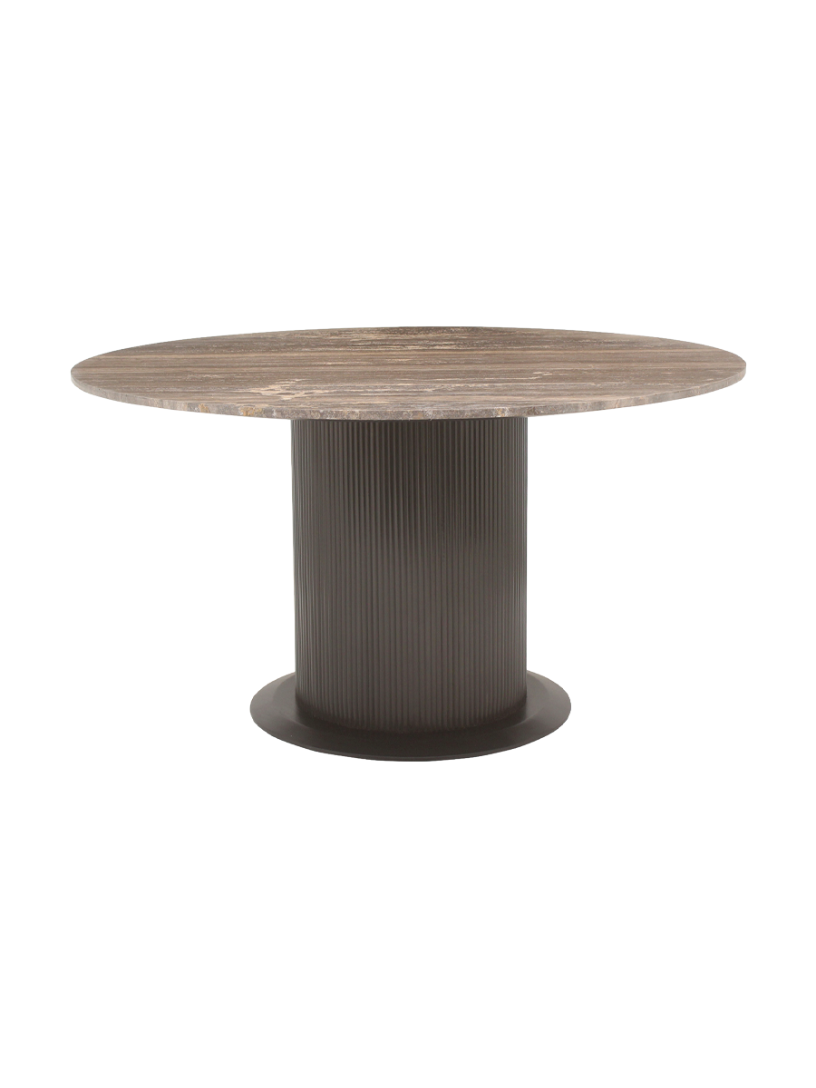 
Tavolo da pranzo di design „Russo“ con piano in marmo, Ø 140 cm