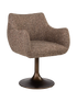 Structure : bronze, revêtement : tweed marron