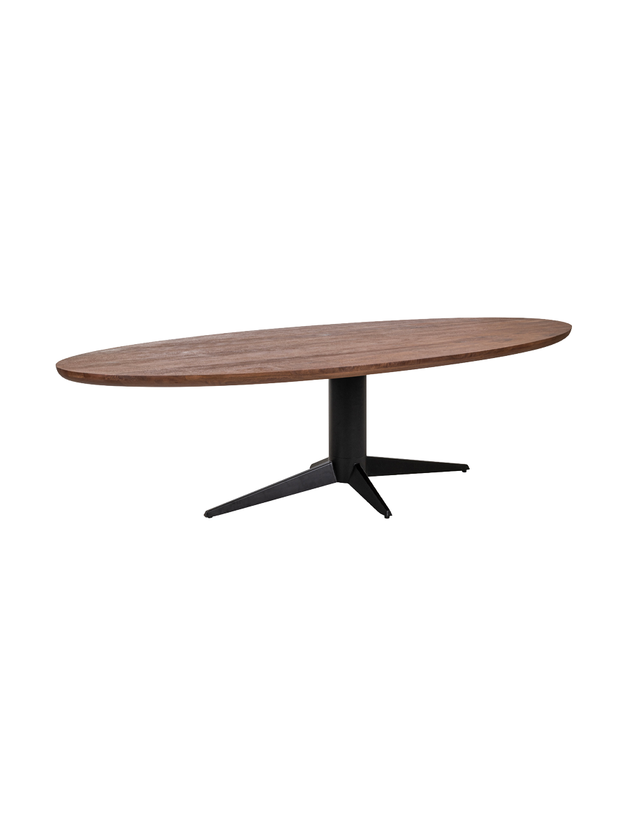 
Ovaler Massivholz Esstisch „Stafford“, verschiedene Grössen - 230 x 110 cm
