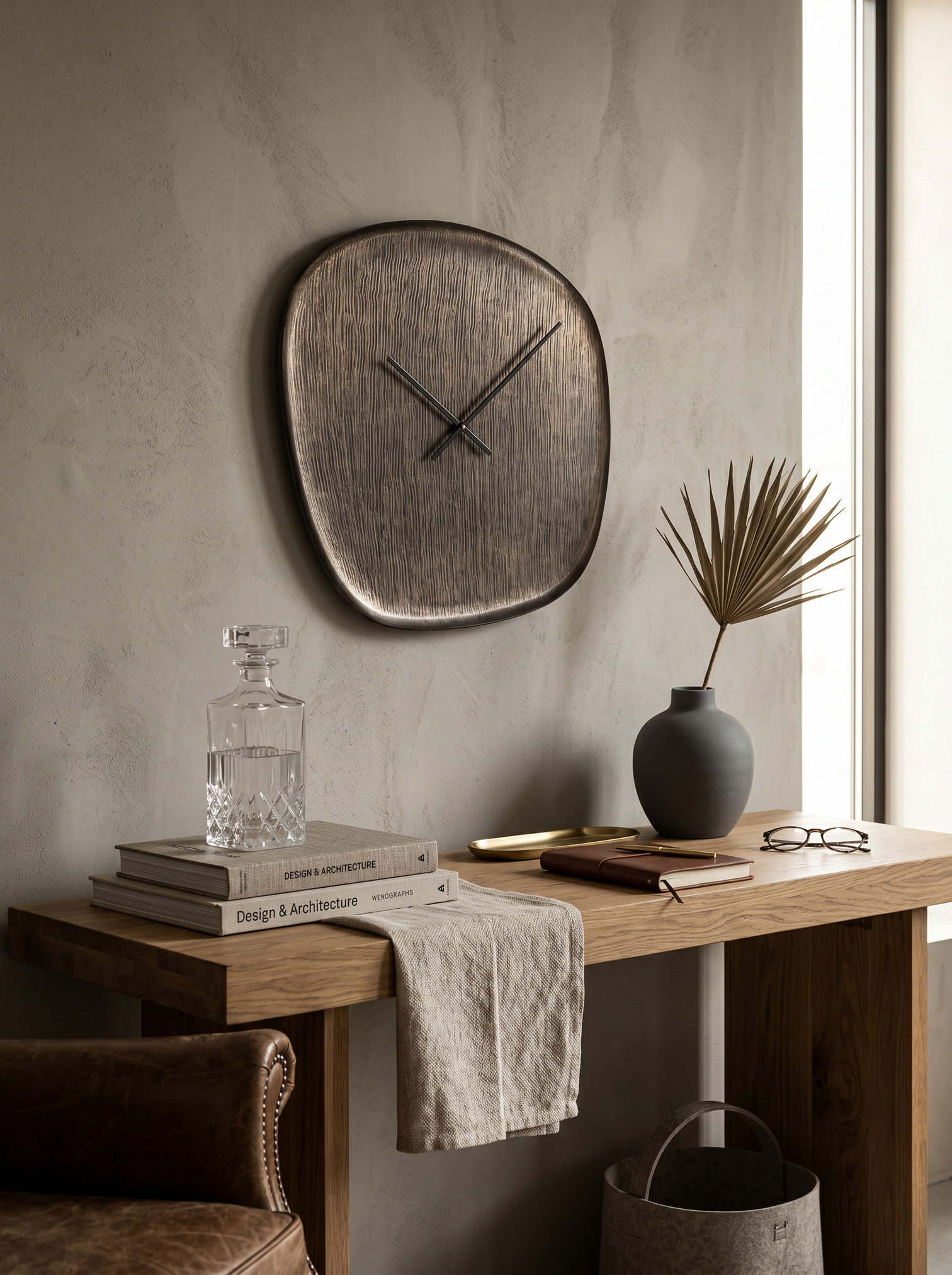 
Grosse Design Wanduhr „Nuvani“ 88 x 88 cm