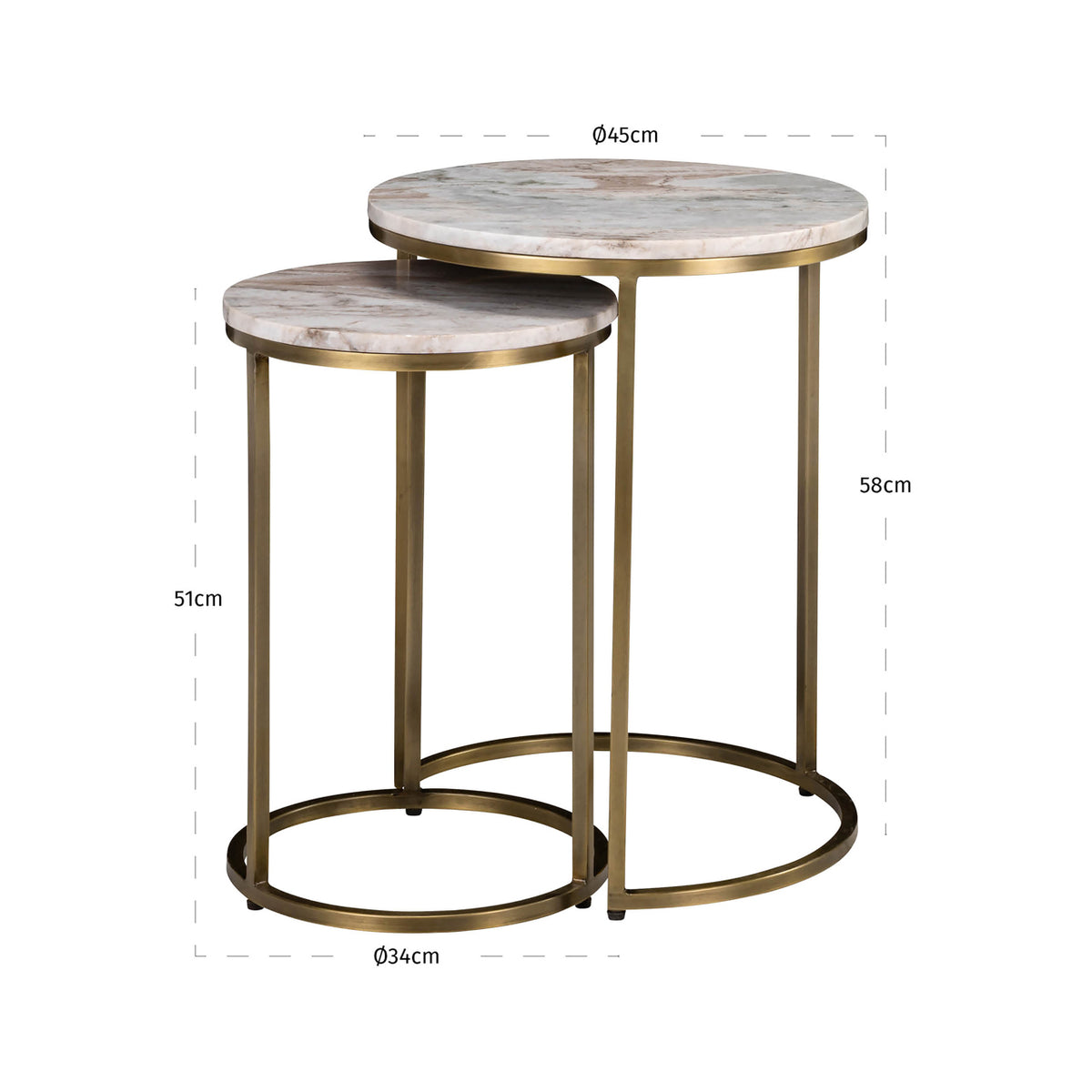 
Set di tavolini di design «Bottega»