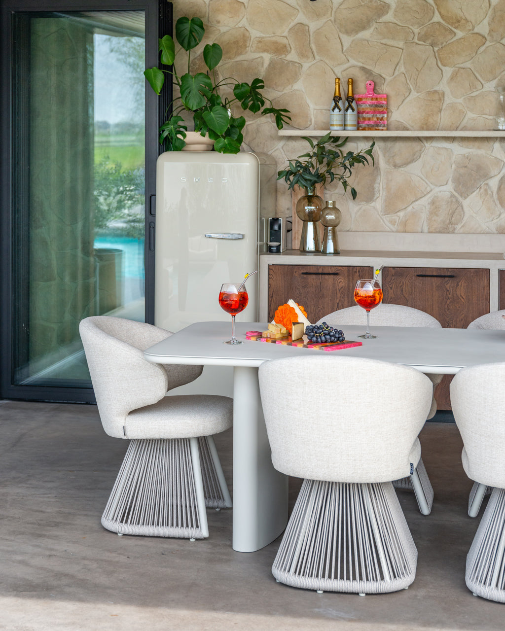 
Tavolo da pranzo di design da esterno «Senza»