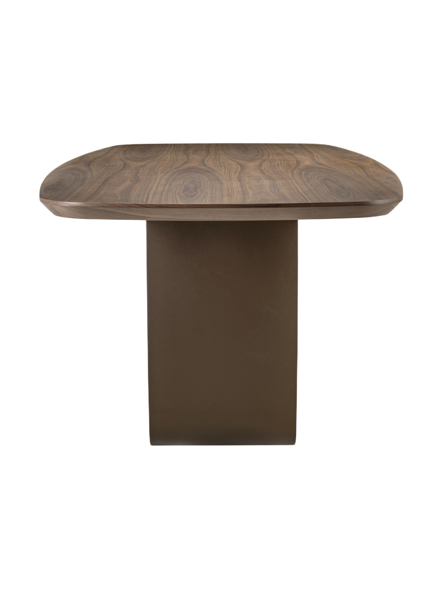 
Tavolo da pranzo di design «Windsor» con struttura in ottone