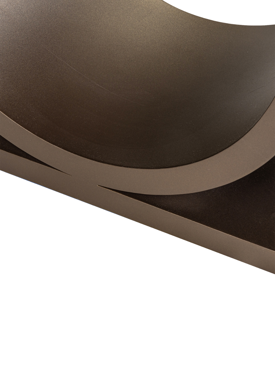 
Tavolo da pranzo di design «Windsor» con struttura in ottone