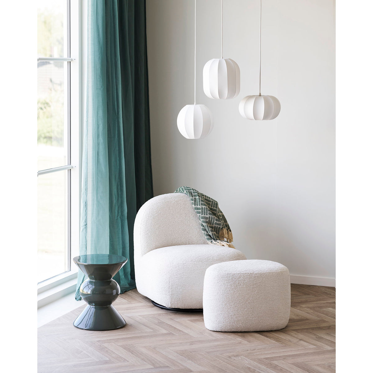 
Round designer side table “Rosalina”