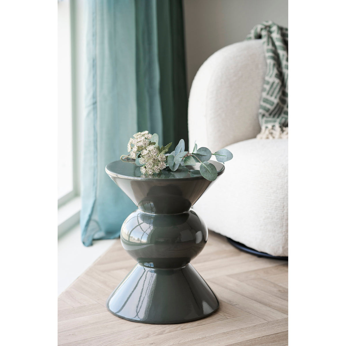 
Round designer side table “Rosalina”