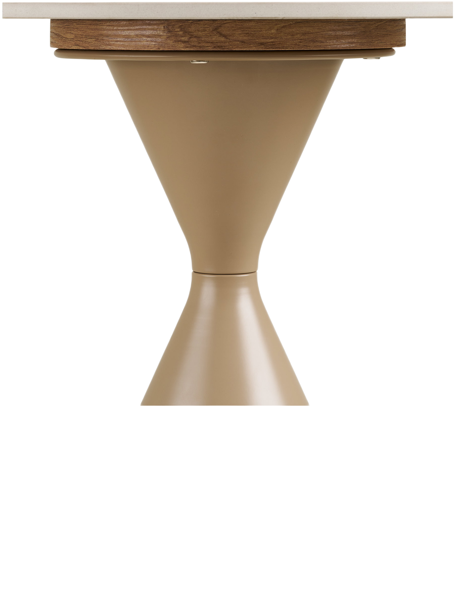 
Tavolino laterale di design rotondo «Annecy» con piano in ceramica