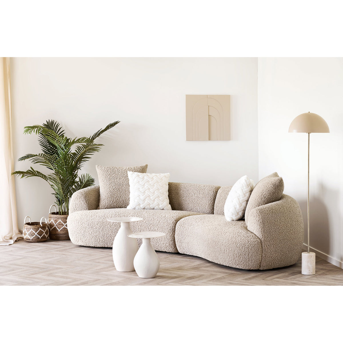 
Tavolino laterale di design rotondo «Calais» - Ø 36 x 40 cm