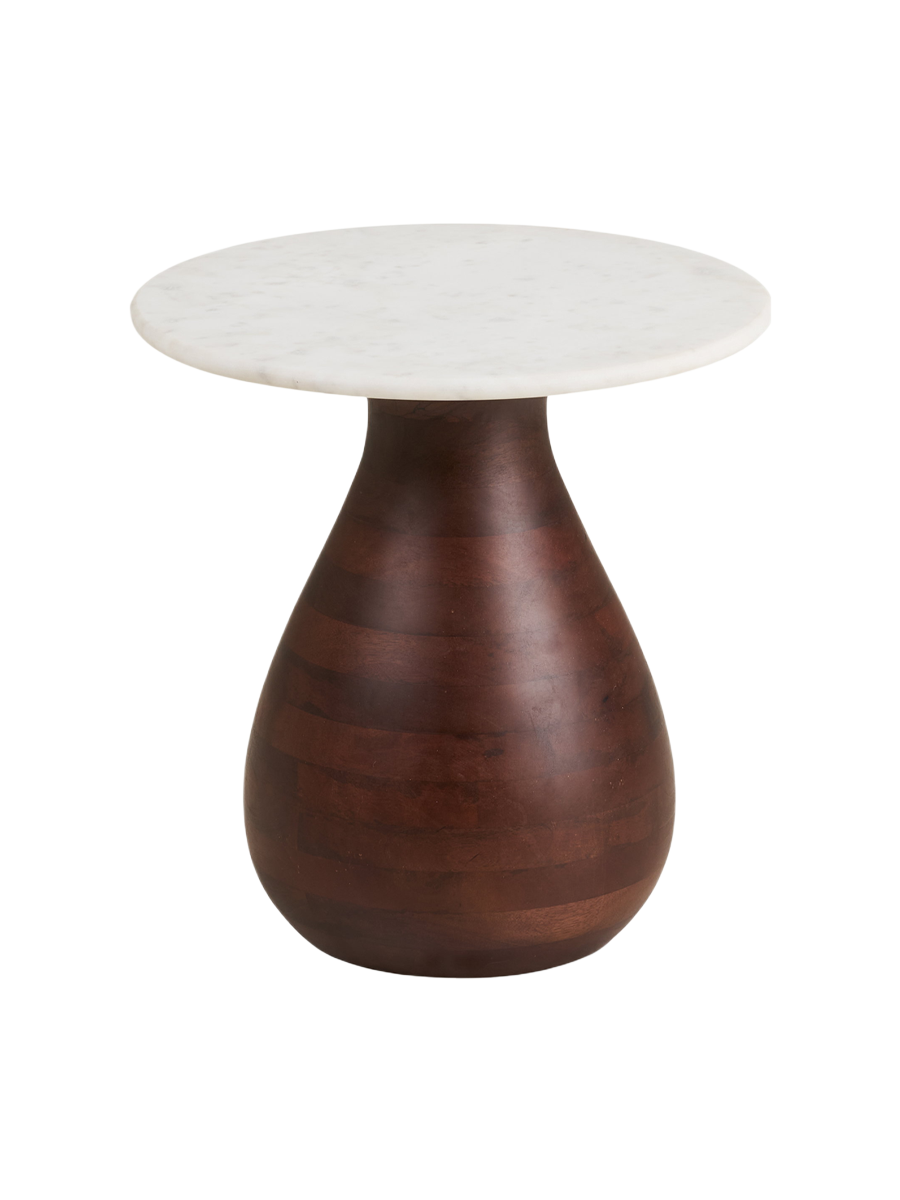 
Tavolino di design rotondo in marmo «Heida»