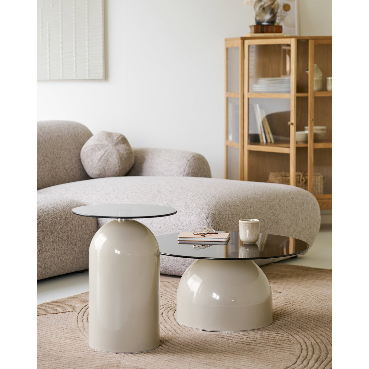 
Round designer side table “Ravello”