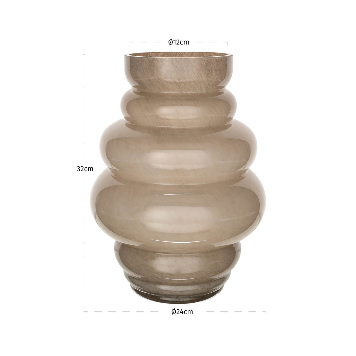
Vaso di design „Velora“, diverse dimensioni - 24 × 24 × 32 cm