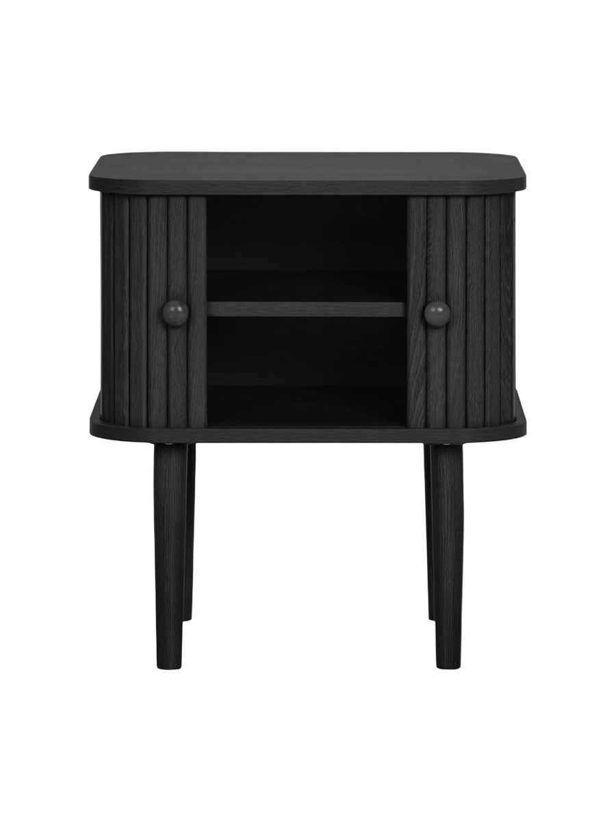 
Tavolino laterale e comodino di design «Niclas» - Nero