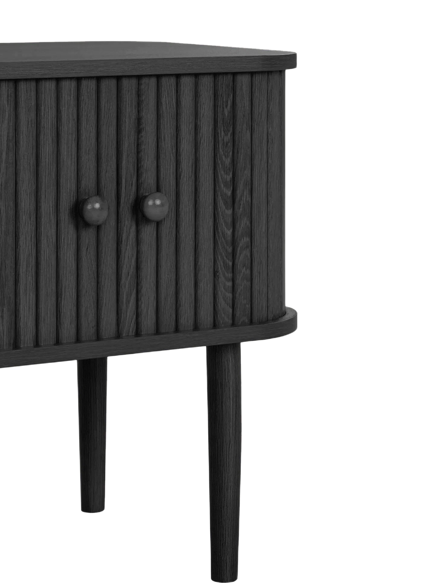 
Tavolino laterale e comodino di design «Niclas» - Nero