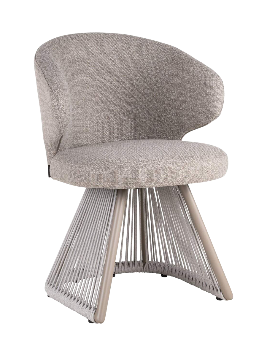
High-Quality Outdoor Garden Chair "Nuba" - Greige Alpine