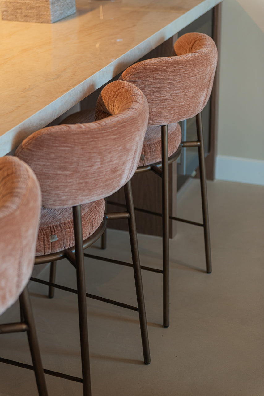 
Sgabello da bancone di design «Encanto» - Sii Straight Mocha Mousse