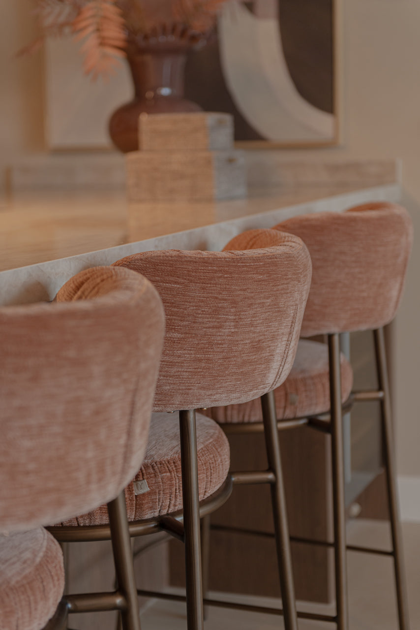 
Sgabello da bancone di design «Encanto» - Sii Straight Mocha Mousse