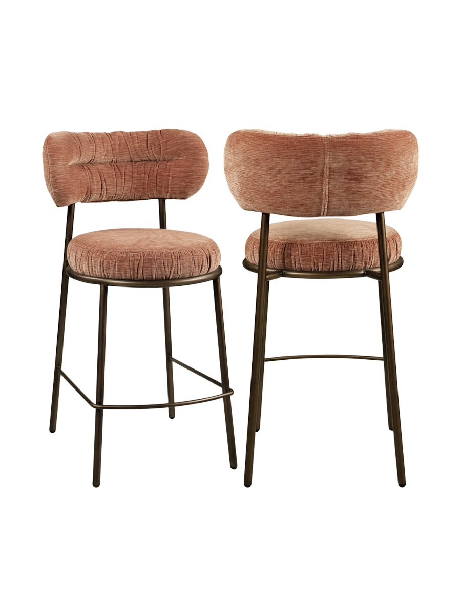 
Sgabello da bancone di design «Encanto» - Sii Straight Mocha Mousse