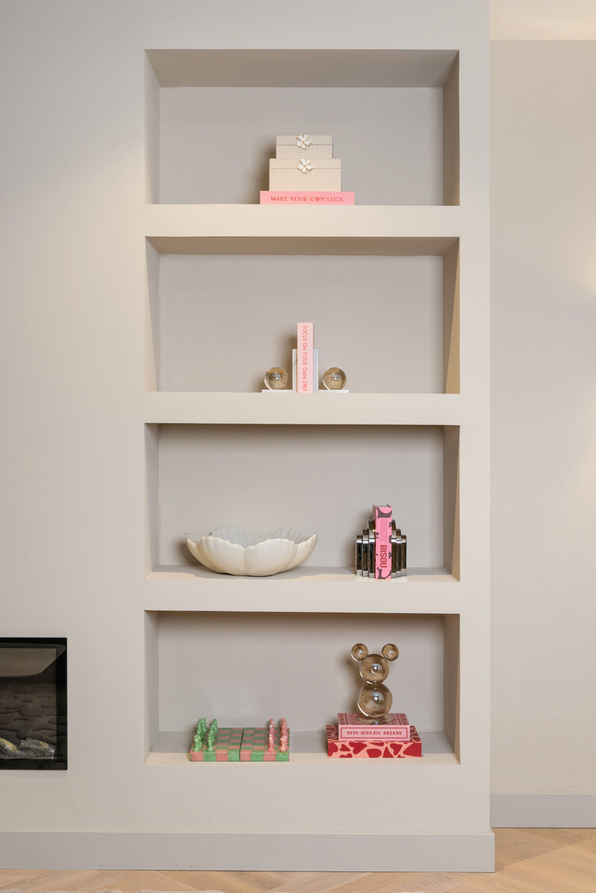 
Reggilibri di design «Rosy»
