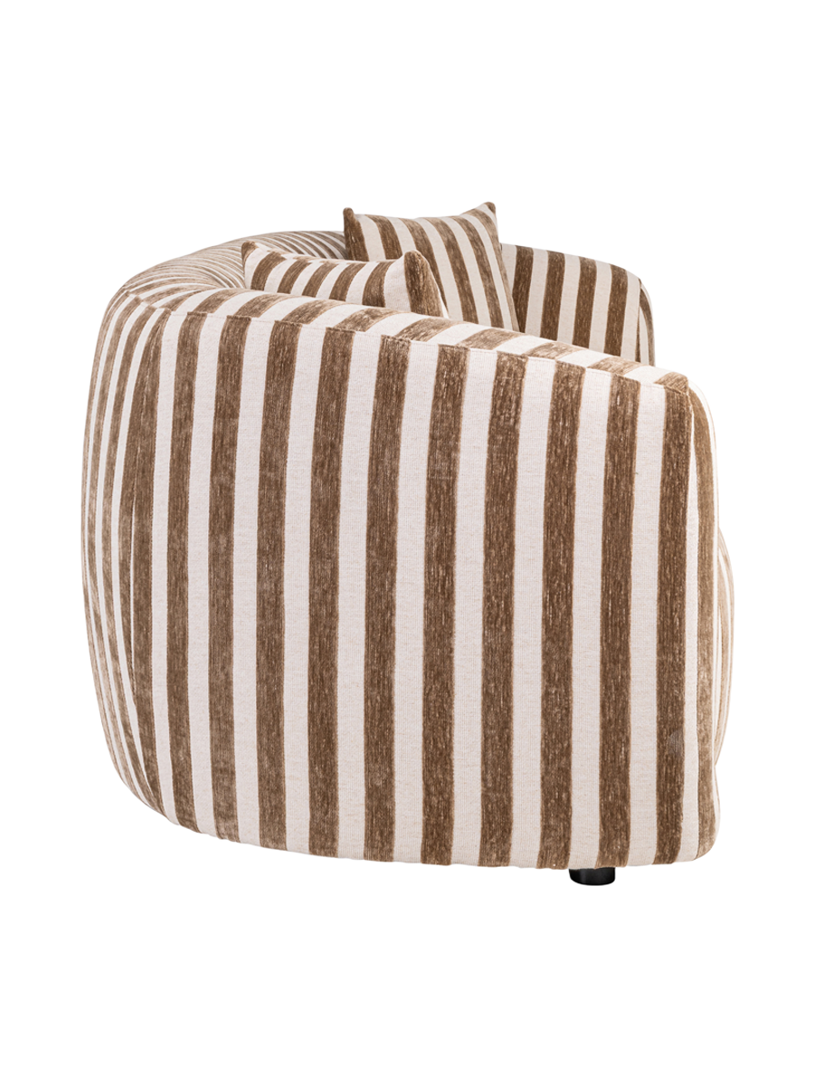 
Divano di design „Luxandra“, diverse dimensioni - 98 × 229 × 77 cm / Strisce Sabbia