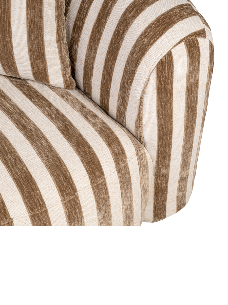 
Divano di design „Luxandra“, diverse dimensioni - 98 × 229 × 77 cm / Strisce Sabbia