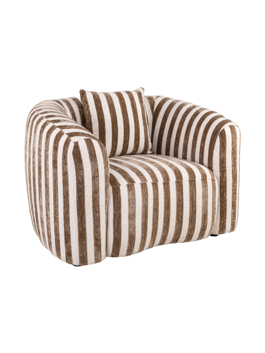 
Poltrona di design «Luxandra», diverse dimensioni - 89 × 113 × 75 cm / Strisce Sabbia
