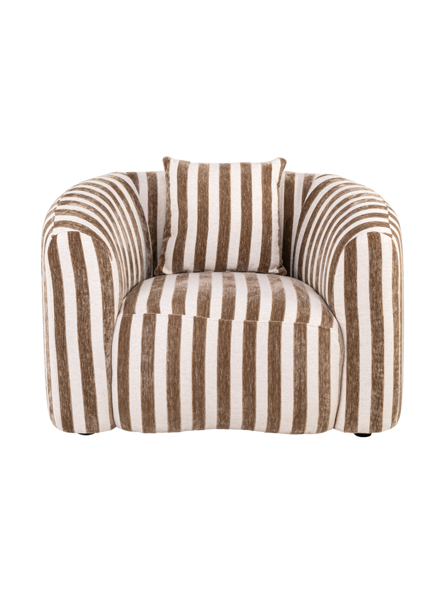 
Poltrona di design «Luxandra», diverse dimensioni - 89 × 113 × 75 cm / Strisce Sabbia