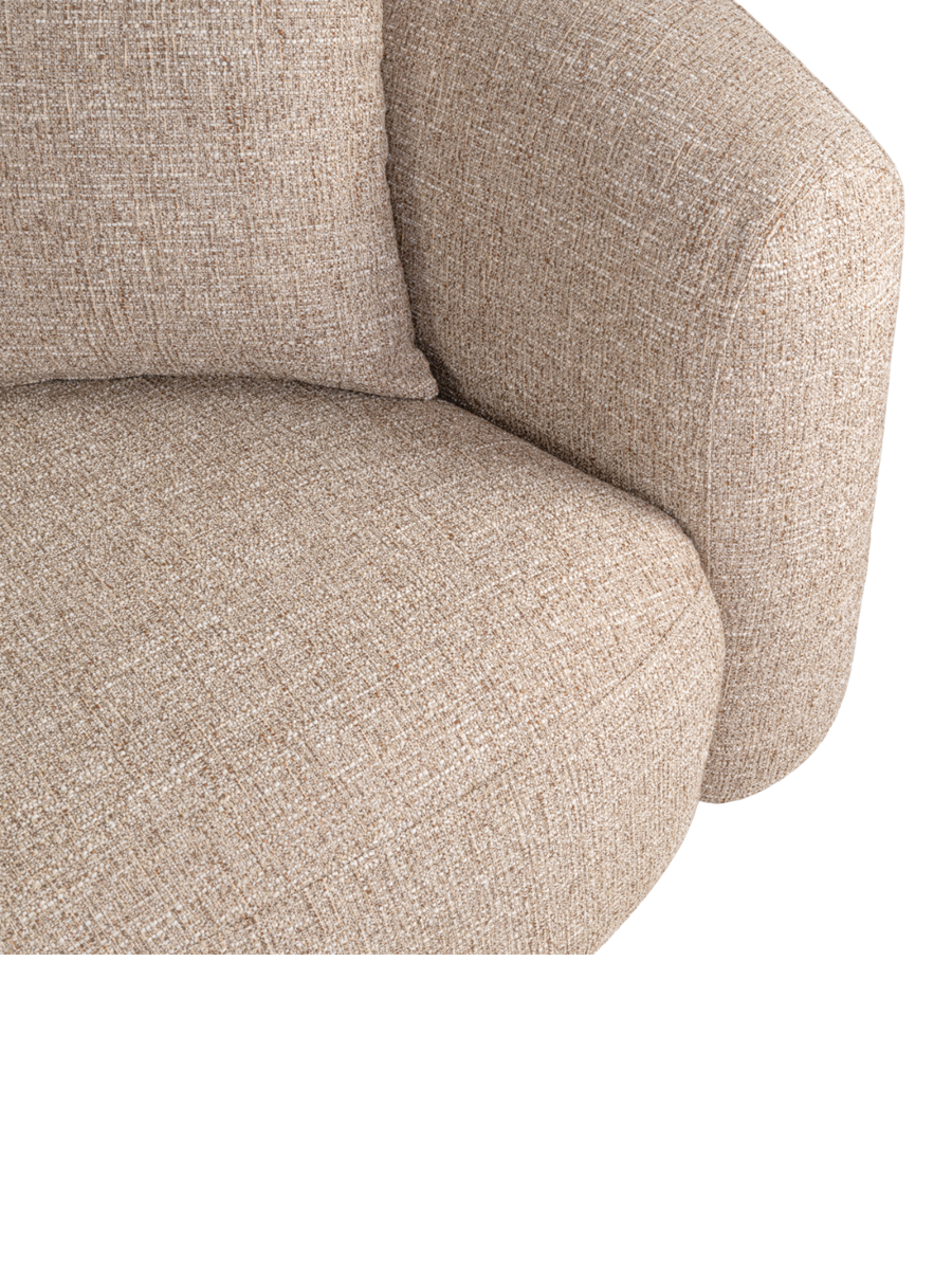 
Divano di design „Luxandra“, diverse dimensioni - 98 × 229 × 75 cm / Tweed sabbia