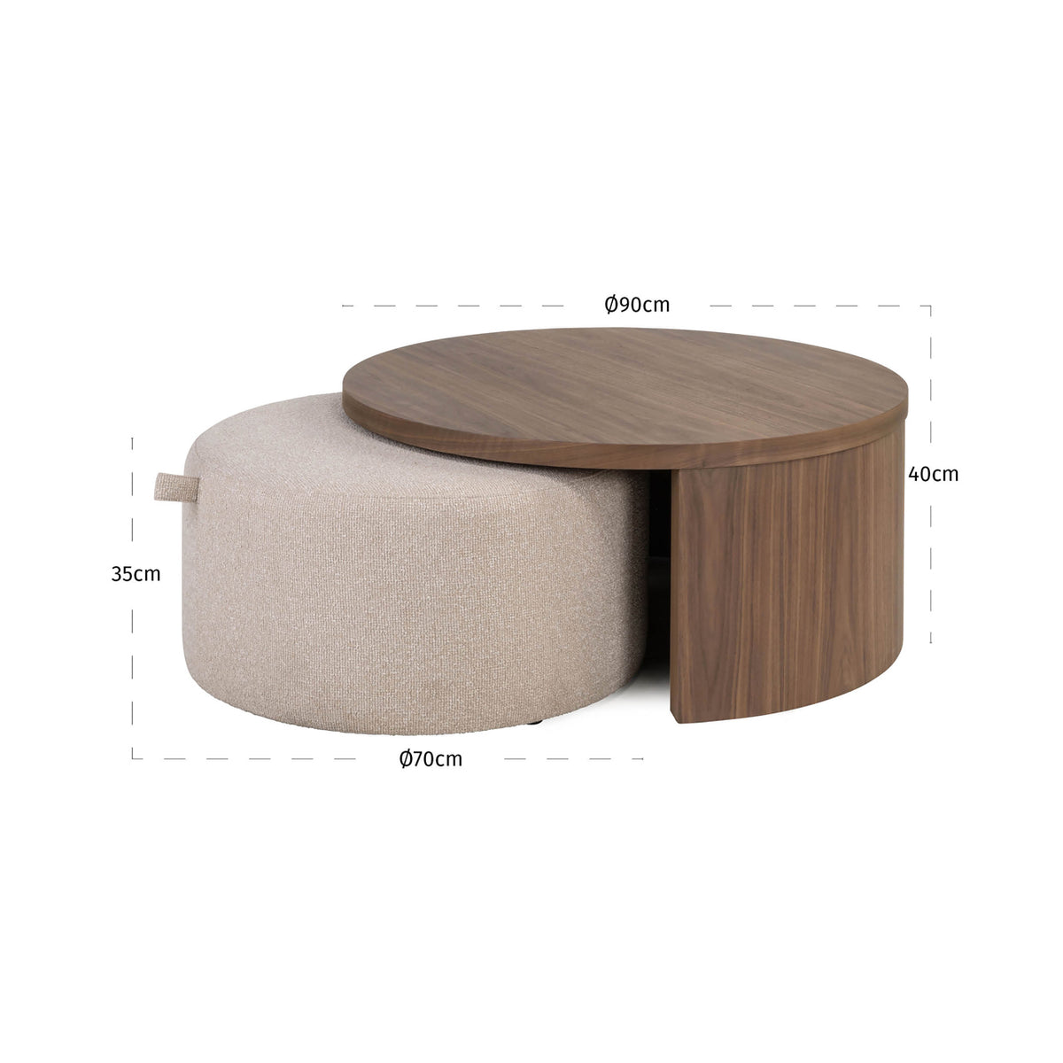 
Tavolino da salotto di design «Windsor»